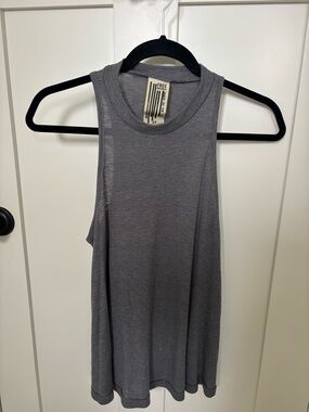 Free People ribbed, flowy, high neckline tank
